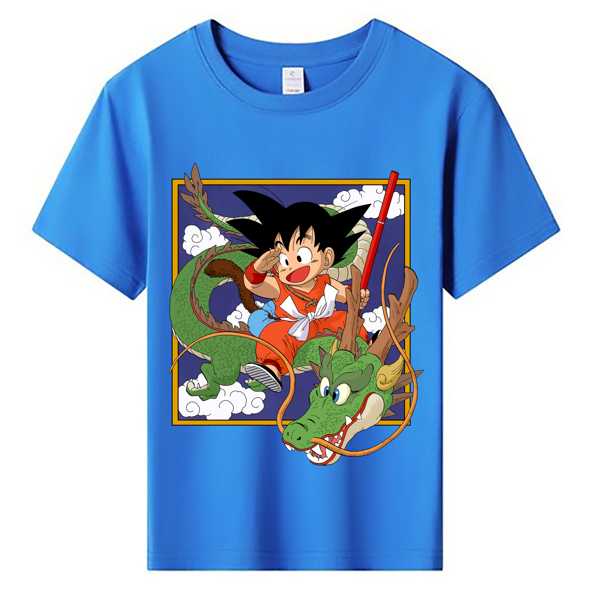 （画像用） ドラゴンボール 孫悟空（そん ごくう）Son Goku カカロット DRAGON BALL Kakarotto 綿100％キッズTシャツ（フロントプリント）